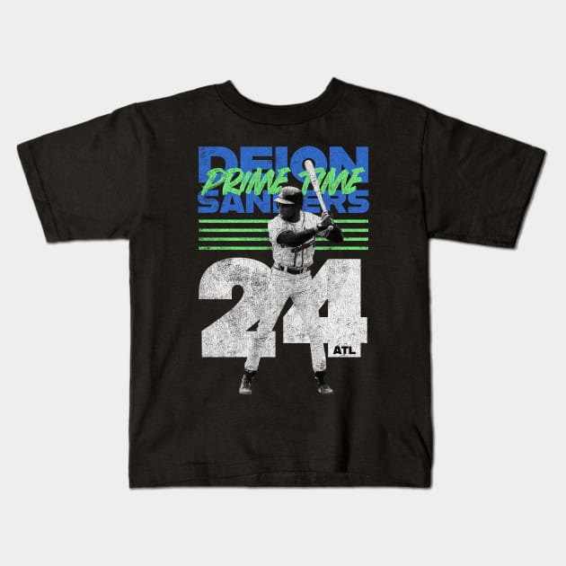 Deion Braves 02 Kids T-Shirt by KC Designs